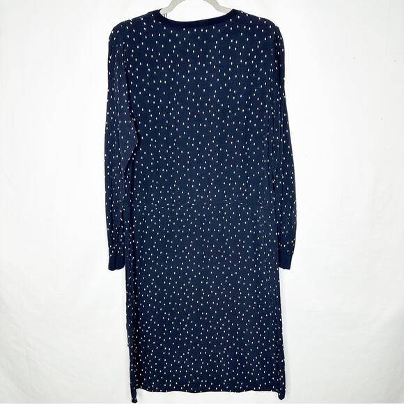 JUST Navy Dress with White Raindrops in Small - Picture 5 of 5